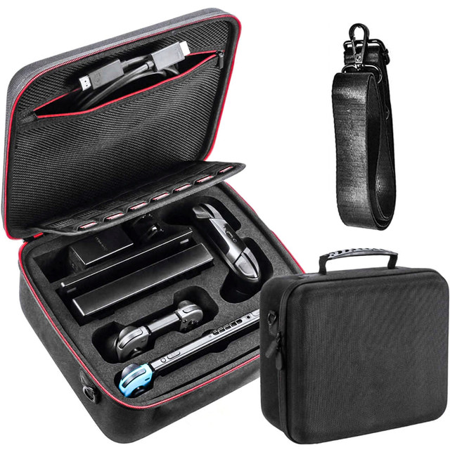 Koffer Koffer Koffer Tasche für Nintendo Switch OLED Zubehör 21 Spiele Alogy Wasserdicht mit Riemen Schwarz