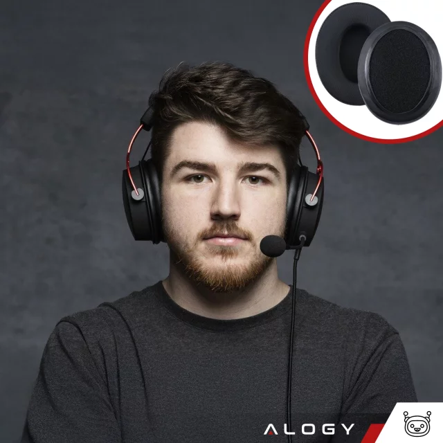 Nauszniki 2x wymienne pady gąbki do słuchawek do HyperX Cloud I / II / Alpha / Pro / S / X / Core / Stinger / Flight
