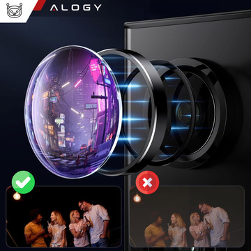 Sklo pro Samsung Galaxy S24 Ultra kryt objektivu fotoaparátu Objektiv fotoaparátu Alogy Lens Protector PRO Ochranný kryt