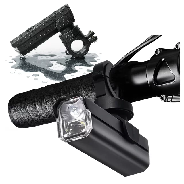 Světlo na kolo Přední LED světlo na kolo Osvětlení na kolo Vodotěsné IPX5 Alogy P12 Bike Light Black