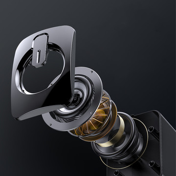 USB 2.0 Alogy Mini-Stereo-Kabellautsprecher HIFI-Computerlautsprecher mit Mikrofon Schwarz