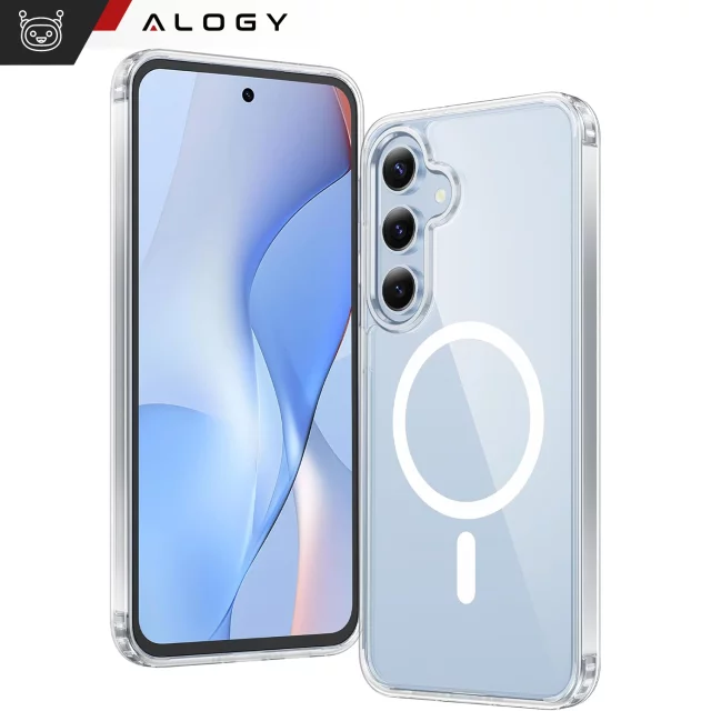 Etui do Samsung Galaxy S24 FE obudowa ochronna na telefon Alogy HybridMag™️ Case do MagSafe Przezroczyste