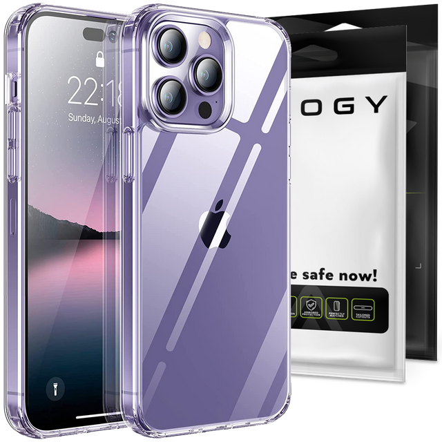 Protective case Alogy Hybrid Case for Apple iPhone 14 Pro Clear Glass