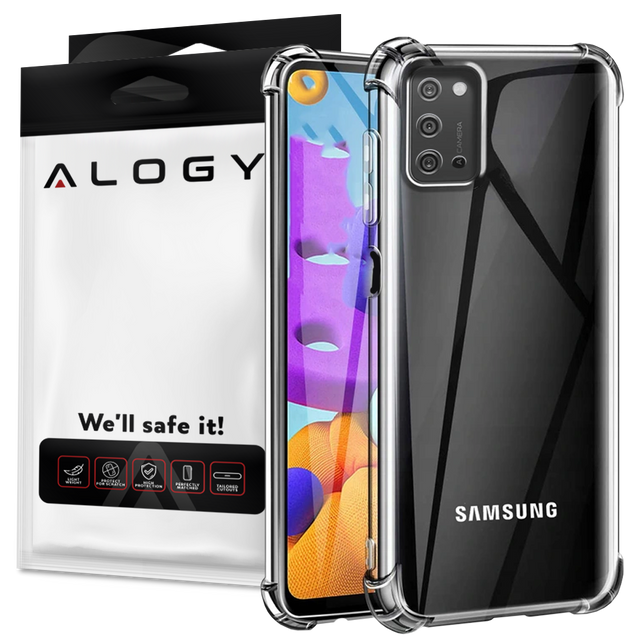 ShockProof Alogy Silikonhülle für Samsung Galaxy A03s 164mm Transparent