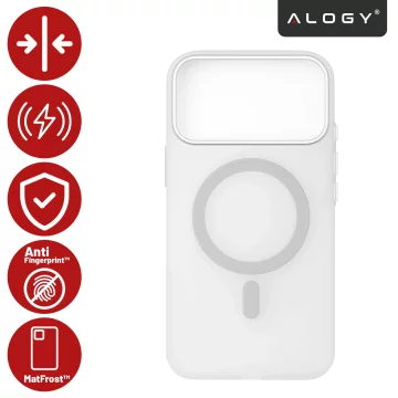 Etui do Apple iPhone 17 Pro – matowa obudowa do MagSafe z ochroną obiektywu, smukłe i odporne na zarysowania, idealne dopasowanie – Alogy Skinny MatteCase™ Białe