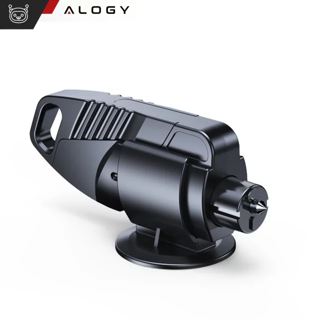 Bezpečnostní kladivo do auta 2v1 Alogy nůž na bezpečnostní pásy rozbíječ oken Black