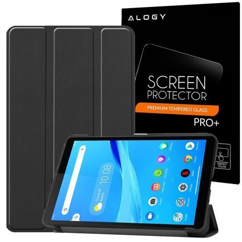 Alogy Book Cover for Lenovo Tab M7 TB-7305F Black Glass Alogy