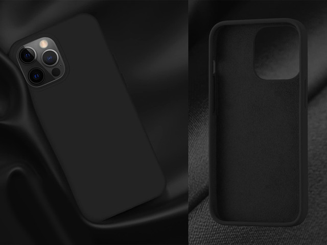 Alogy Thin Soft Case for iPhone 13 Pro Black Glass