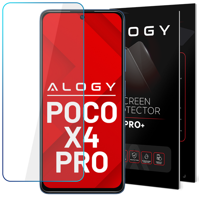 9H Alogy Displayschutz aus gehärtetem Glas für Xiaomi Poco X4 Pro 5G