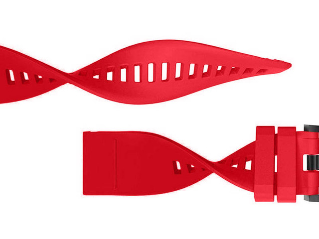 Alogy Carbon Rubber Strap for Garmin Fenix ​​5/5 Plus/6/6 Pro Raspberry