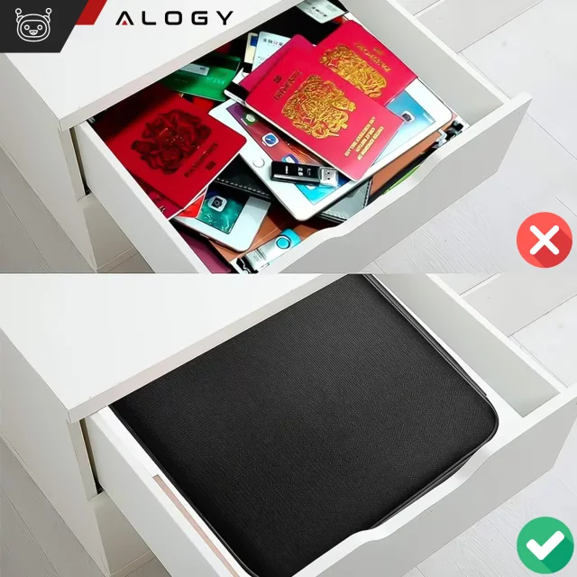Pouzdro na iPhone 14 Pro Mag Safe Matt Case Cover matné Alogy Ring obrněné pouzdro na telefon černé