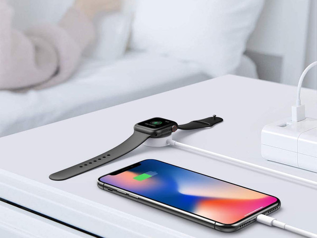 Indukční nabíječka Qi Lightning 2v1 Alogy pro Apple Watch / iPhone