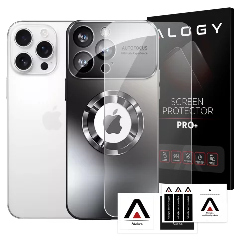 Etui do Apple iPhone 16 Pro obudowa Alogy MagSafe LuxeShield™ Case z ochroną obiektywów do MagSafe Graphite Black + szkło hartowane