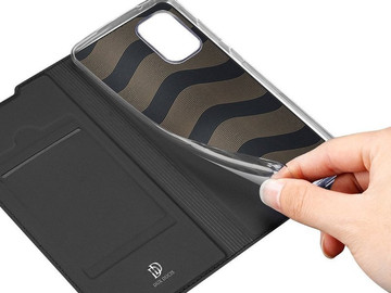 Ochranné kožené flipové pouzdro Dux Ducis pro Samsung Galaxy A41 Black
