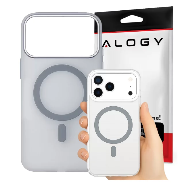 Apple iPhone 17 Pro Max Hülle – Matte MagSafe-Abdeckung mit Linsenschutz, schlank und kratzfest, perfekte Passform – Alogy Skinny MatteCase™ Weiß