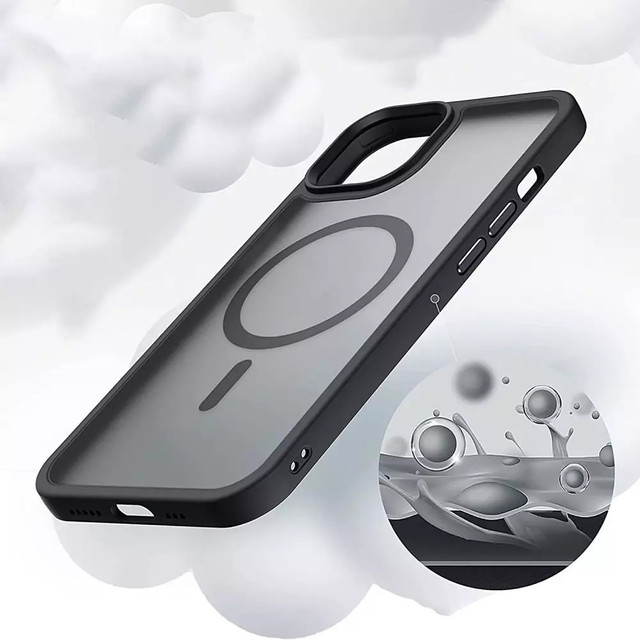 Ochranné pouzdro Magmat MagSafe pouzdro na telefon pro Apple iPhone 14 Pro Max Black/Clear Glass