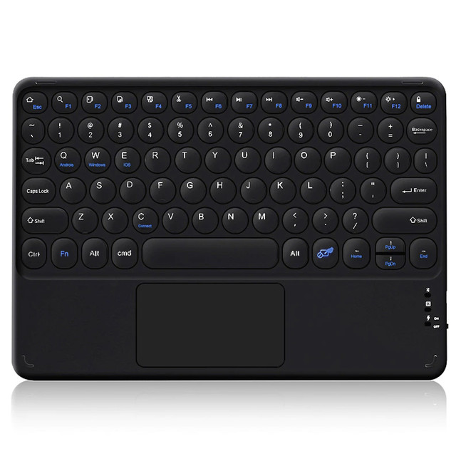 Alogové pouzdro Bluetooth klávesnice Touchpad 4v1 Magnetická tužka pro Apple iPad Air 4 2020/5 2022 Černá