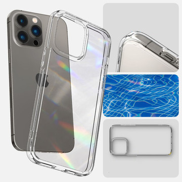 Pouzdro Spigen Ultra Hybrid pro Apple iPhone 14 Pro Max Crystal Clear Glass