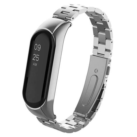 Alogy Stainless Steel Bracelet for Xiaomi Mi Band 5 Silver