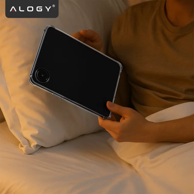 Etui do Redmi Pad SE 8.7" Przezroczyste, Ochronne, Hybrydowe, Wzmocnione Narożniki, Smukłe i Lekkie, Alogy FlexiShield™ + SZKŁO HARTOWANE