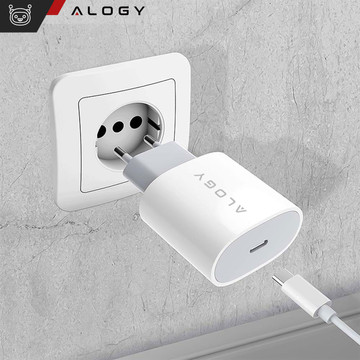Alogy rychlá USB-C Typ C PD 20W bílá nástěnná nabíječka