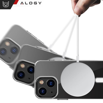 Case for iPhone 15 MagSafe Hybrid Case Cover Shock Clear Alogy Transparent Glass