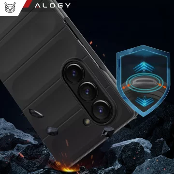 Etui ochronne na telefon MagicShield obudowa plecki case do Samsung Galaxy Z Fold 6 Czarne