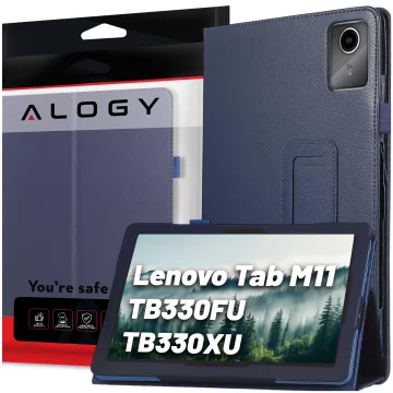 Pouzdro pro Lenovo Tab M11 10,95" TB330FU/TB330XU/TB331FC Stojan Kryt Tablet Flip Cover Pouzdro Alogy Navy Blue