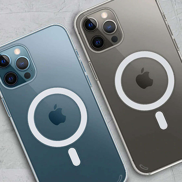 MagSafe Ultra Slim Alogy Hülle für Qi-Ladegeräte für iPhone 12 / Pro Klarglas