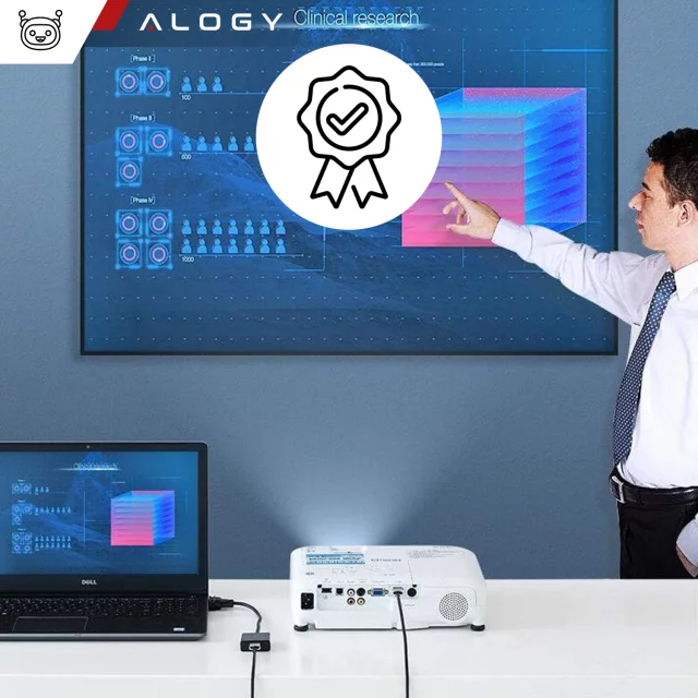 Przejściówka USB 3.0 do HDMI Alogy adapter Full HD 1080P 60HZ Hub konwerter Czarny