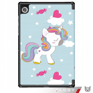 Case for Samsung Galaxy Tab A9 2023 8.7" X110/X115 Tablet Cover Case Alogy Book Cover Unicorn Unicorn Blue Glass
