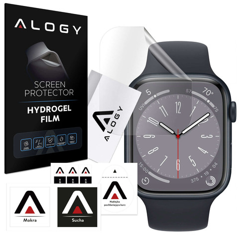 2x Alogy Hydrogel Smartwatch Protective Film for Apple Watch 8 41mm