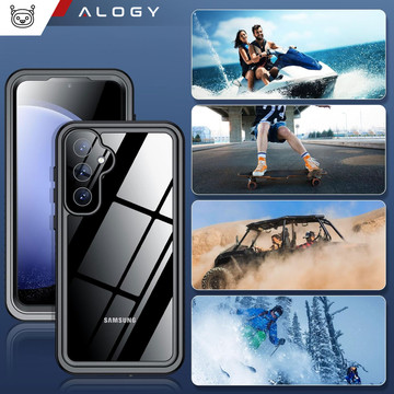 Pouzdro pro Samsung Galaxy S23 FE Armored 360 vodotěsné pouzdro Armor IP68 Alogy černé