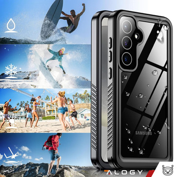 Pouzdro pro Samsung Galaxy S24 Plus Armored Waterproof IP68 360 Armor Case se zabudovaným sklem Alogy černé