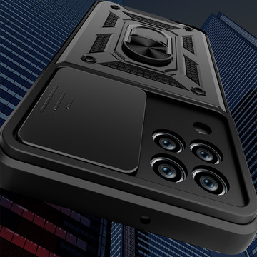 Alogy Camshield Stand Ring Camera Case for Samsung Galaxy M53 5G Black Glass