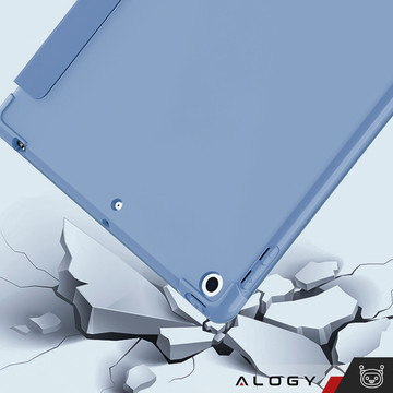 Pouzdro pro Apple iPad 10.2 9 Gen 8/7 2021/2020/2019 Smart Pencil Case Alogy TPU Kryt na tablet modrý