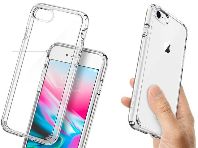 Case Spigen Ultra Hybrid 2 Apple iPhone 7/8/SE 2022/2020 Crystal Clear Glass alogy