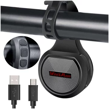 Elektrický zvonek 2v1 cykloalarm Alogy Waterproof Electric Bell na vodotěsné kolo černý