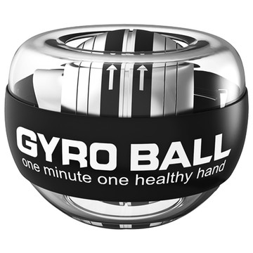 Gyro Ball Alogy Ball zum Trainieren des Handgelenks Powerball Handgriff zur Stärkung der Muskulatur Gyro Ball Schwarz