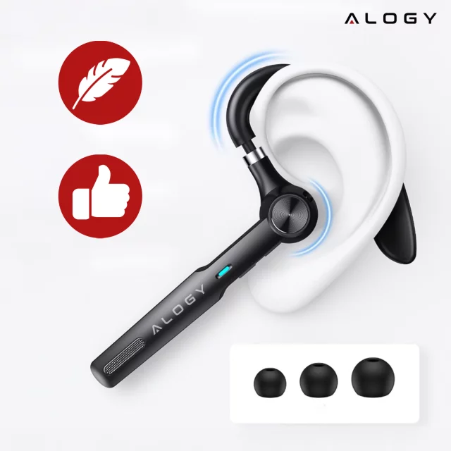 Bezdrátový headset pro hovory Bluetooth 4.0 do auta headset s displejem V8 Black