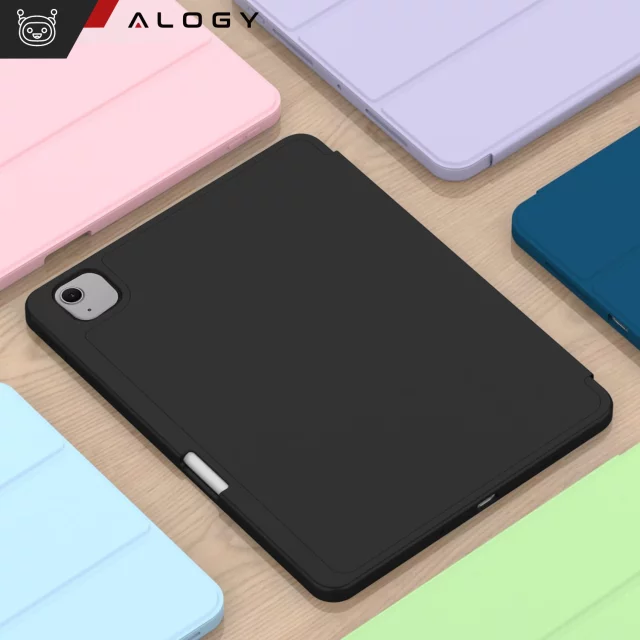 Etui ochronne z miejscem na rysik do Apple iPad Air 13" 2024/2025, iPad Pro 12.9" 2018-2022 Alogy Book Cover Case obudowa na tablet Czarne