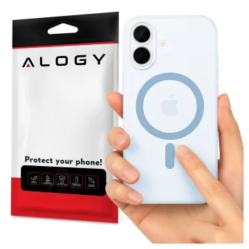 Pouzdro pro Apple iPhone 16 Pro Max Alogy MagSafe Hybrid Matte Case Matte Cover with Lens Protection Black