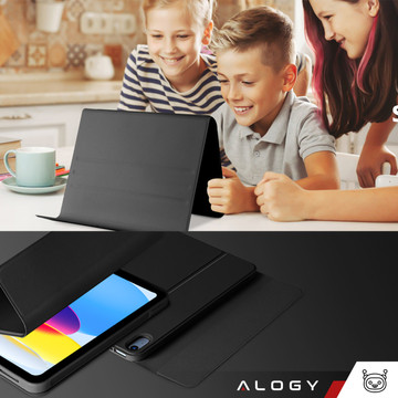 Ochranné pouzdro s bezdrátovou klávesnicí Alogy Keyboard Case s držákem stylusu pro Apple iPad 10.9 2022 Black Glass
