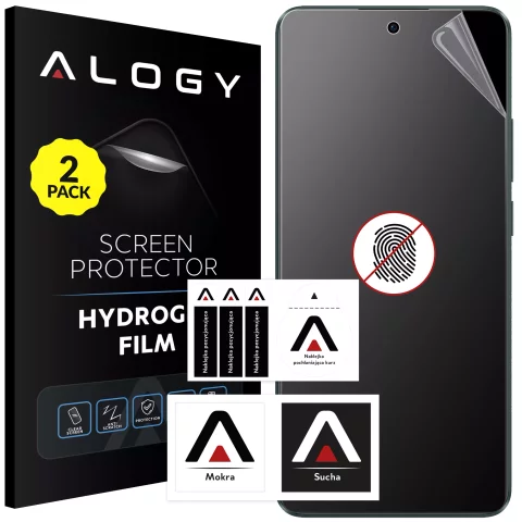 2x "MATTE" foil for Oppo Reno 10 5G / 10 Pro Hydrogel Alogy HydroSkin Matte Pro™ for screen for "FREE FINGERPRINT" case