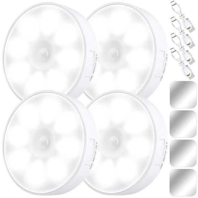4x Lamp LED motion sensor dusk night lamp Alogy Sensor Light Wireless furniture lighting White light 6000k