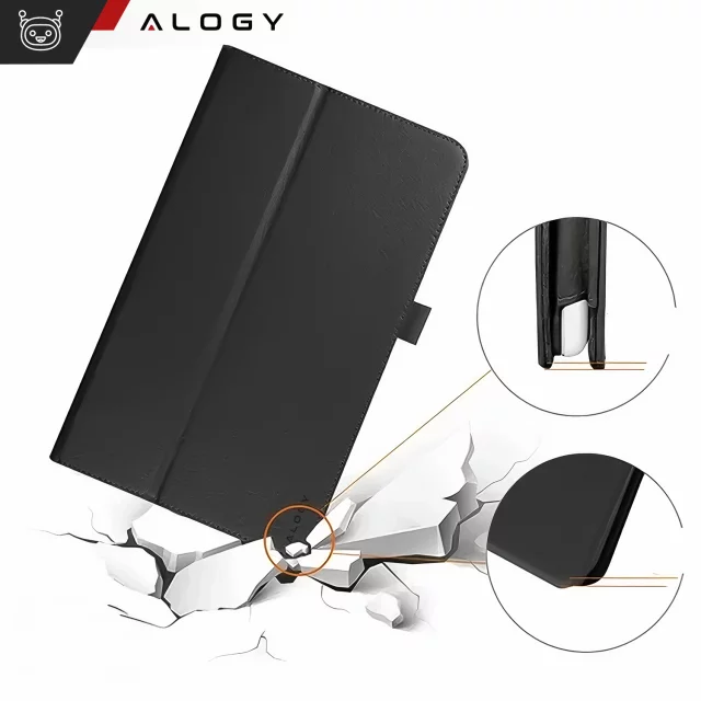 Hülle für Lenovo Tab M11 10,95" TB330FU/TB330XU/TB331FC Stand Cover Tablet Flip Cover Case Alogy Schwarz