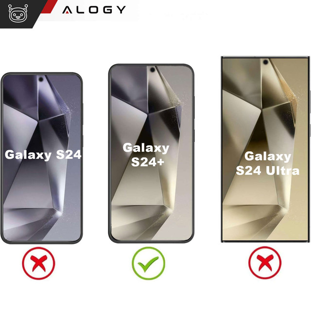 Case for Samsung Galaxy S24 Plus Mag Safe Glamor Case Ring Housing Camera Protection Alogy Gold Transparent