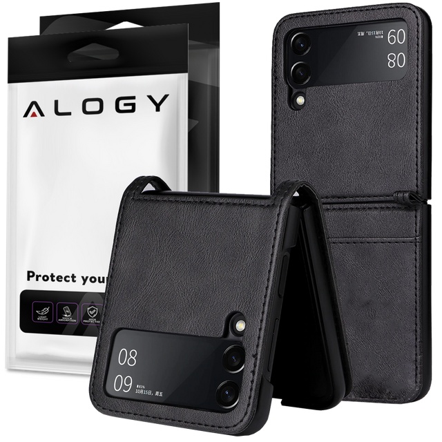 Etui ochronne z klapką skórzany portfel Alogy Wallet Case obudowa na telefon do Samsung Galaxy A54 5G Czarne