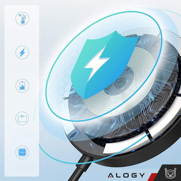 Alogy kabelloses Ladegerät für MagSafe 20W für iPhone 14/13 / PRO / MAX / MINI Schwarz