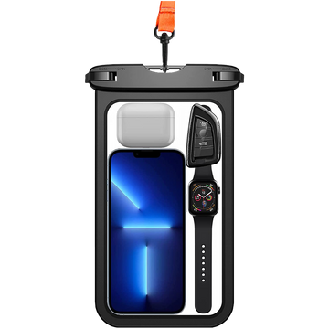 Alogy Waterproof Case univerzální IPX8 voděodolná taška na telefon do 9 palců a příslušenství Černá